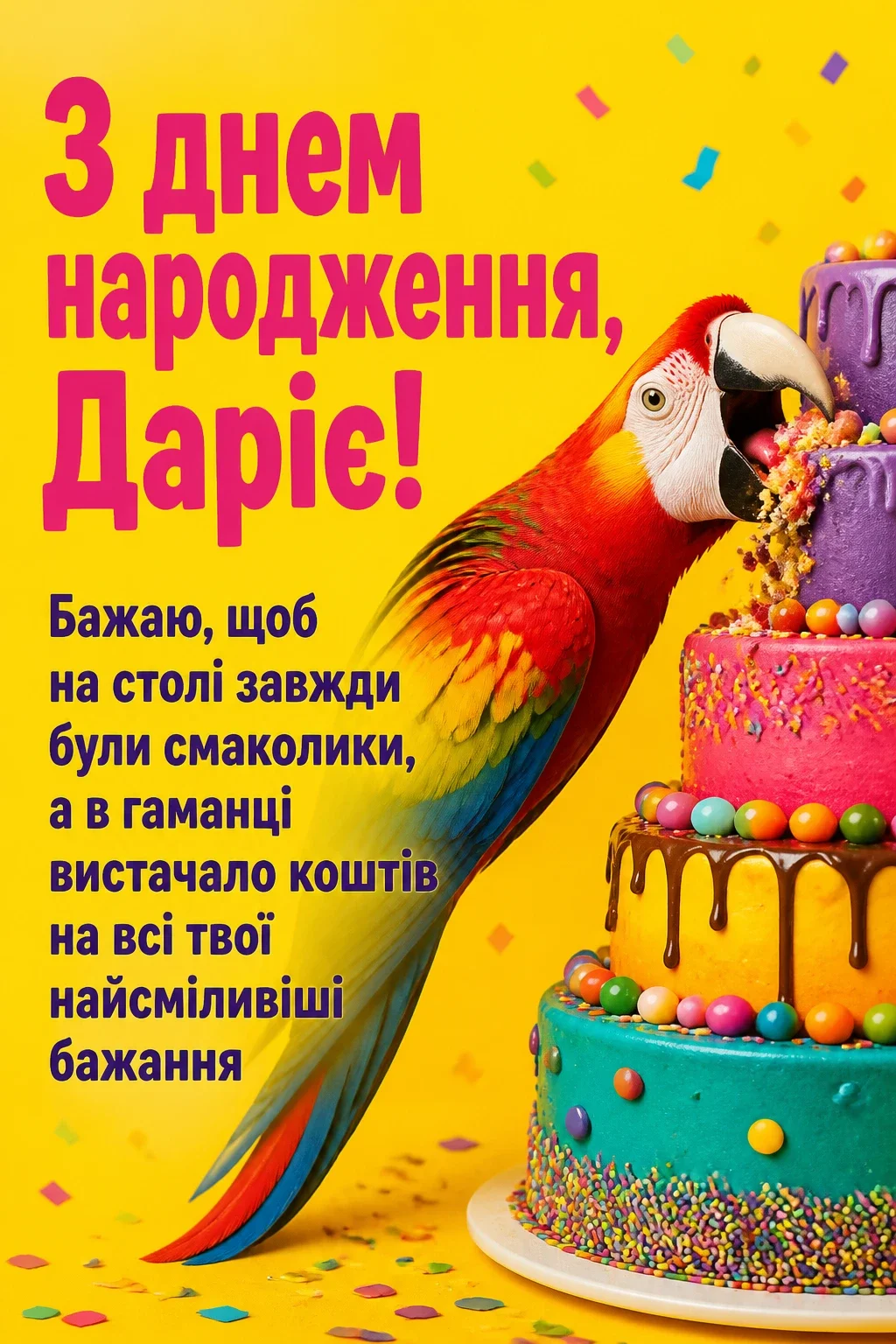 з днем народження дарія