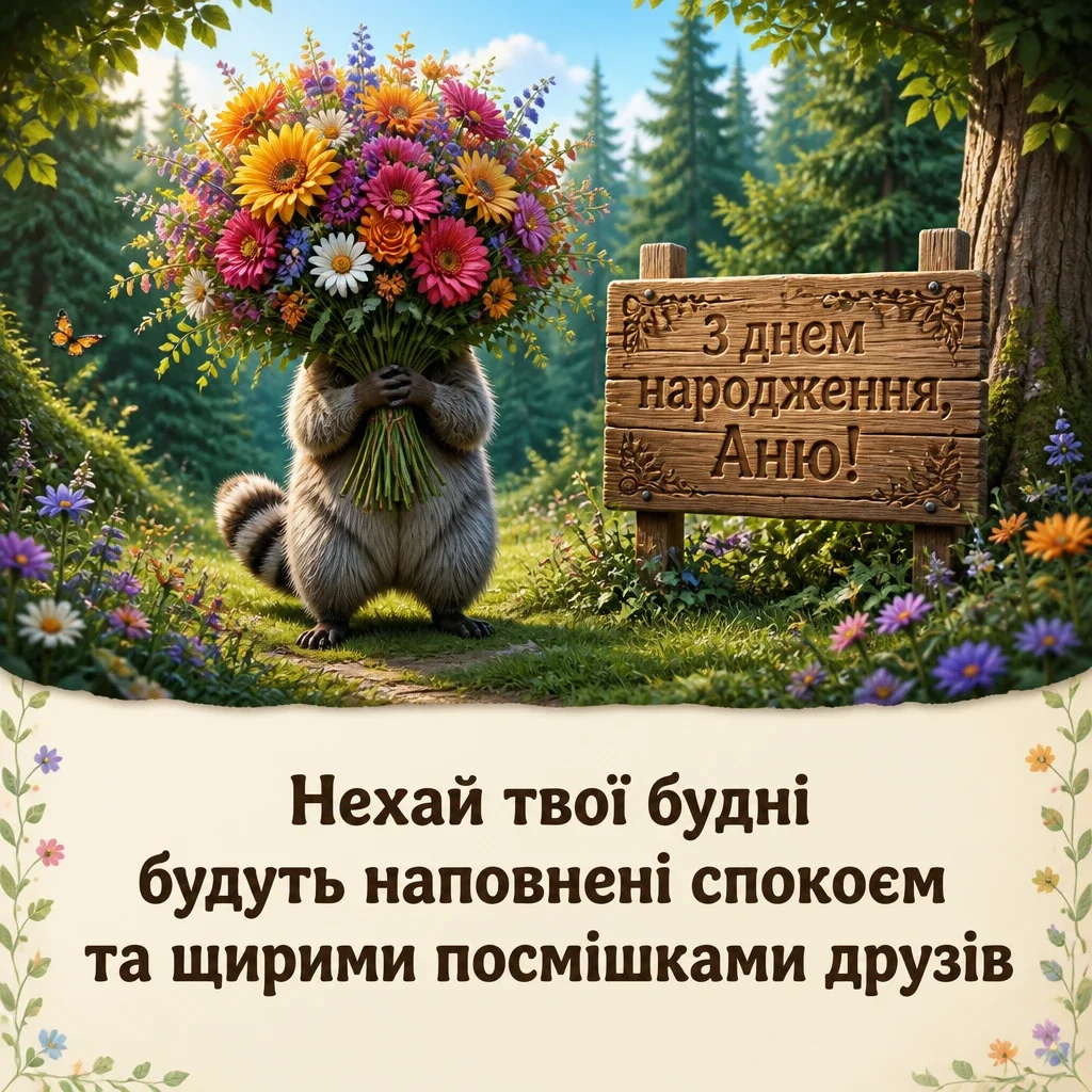 з днем народження аня в прозі
