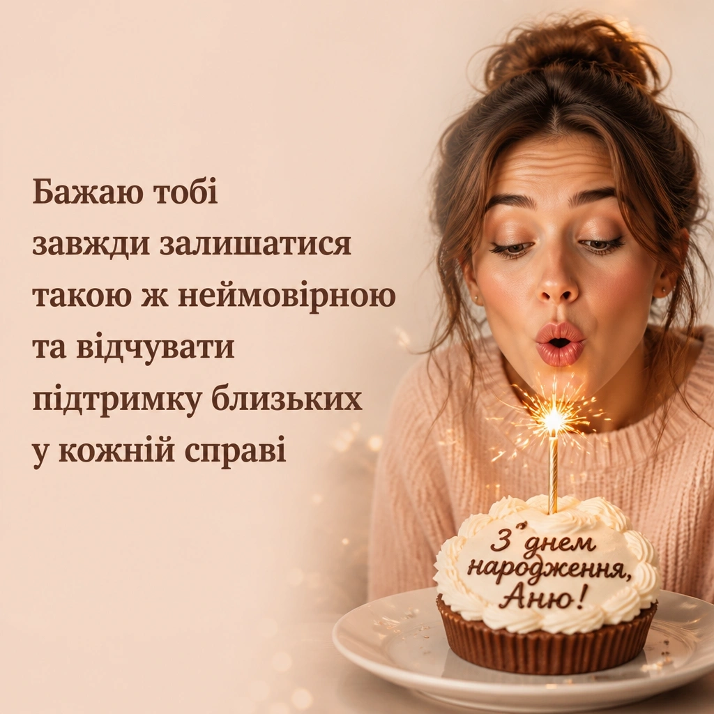 з днем народження аня в прозі