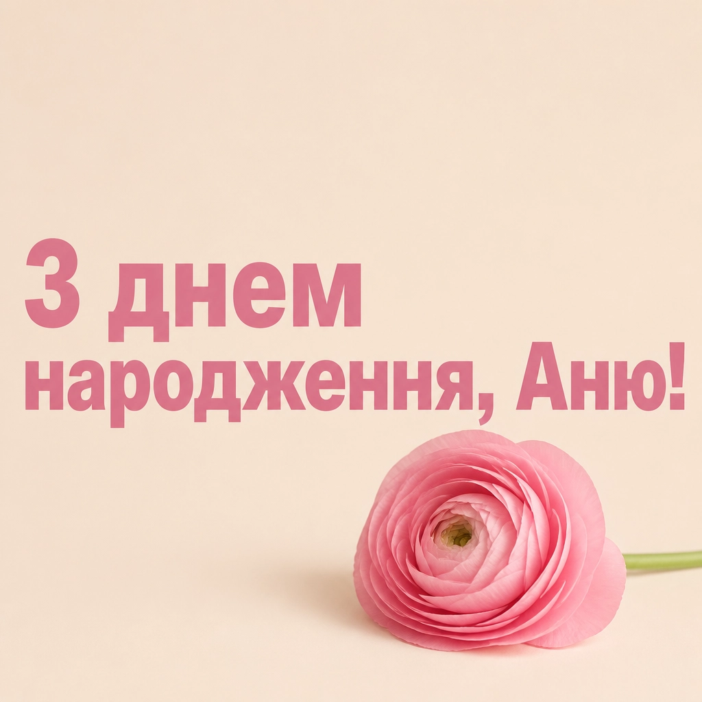 з днем народження аня в прозі