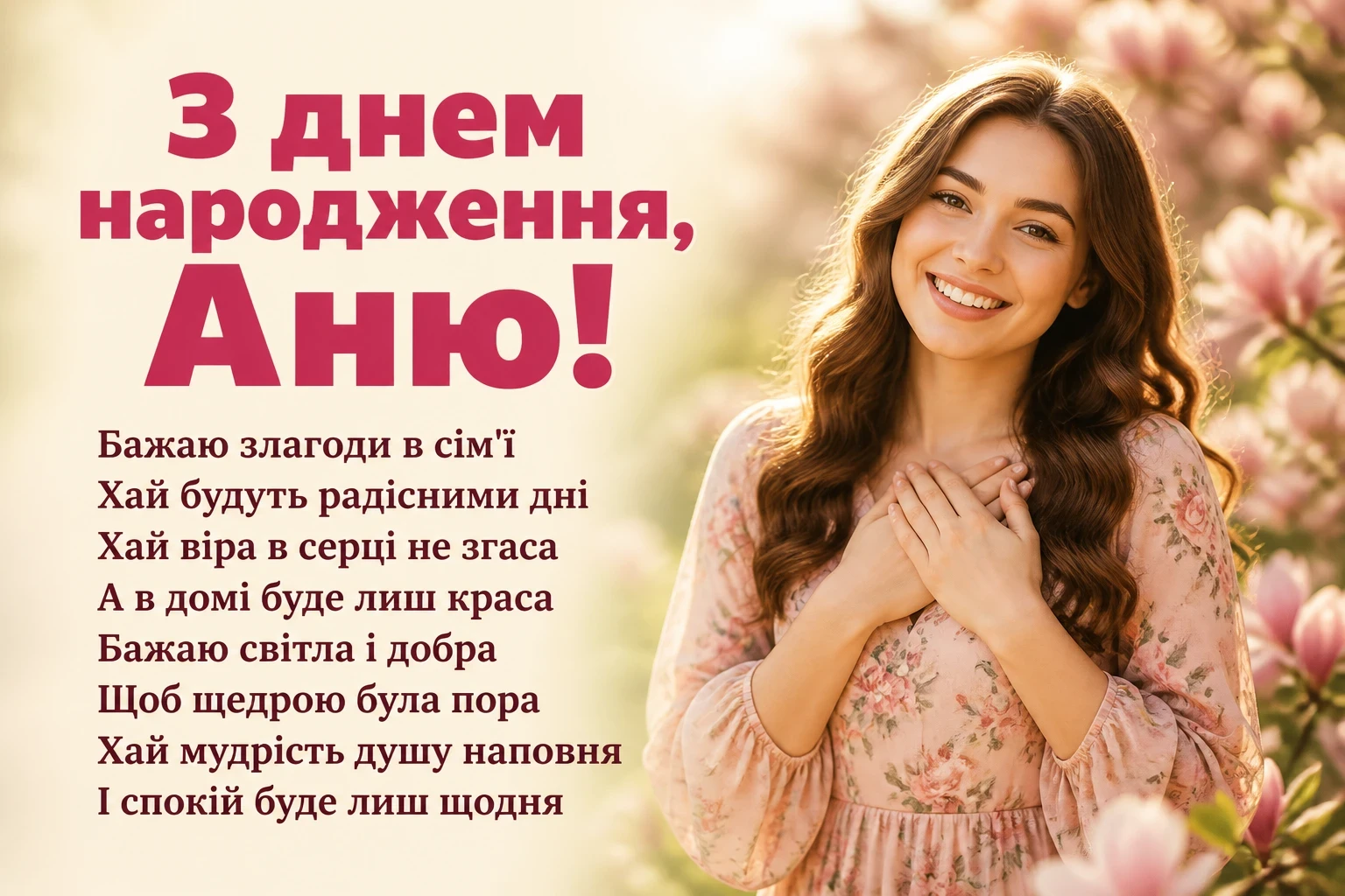 з днем народження аня в прозі