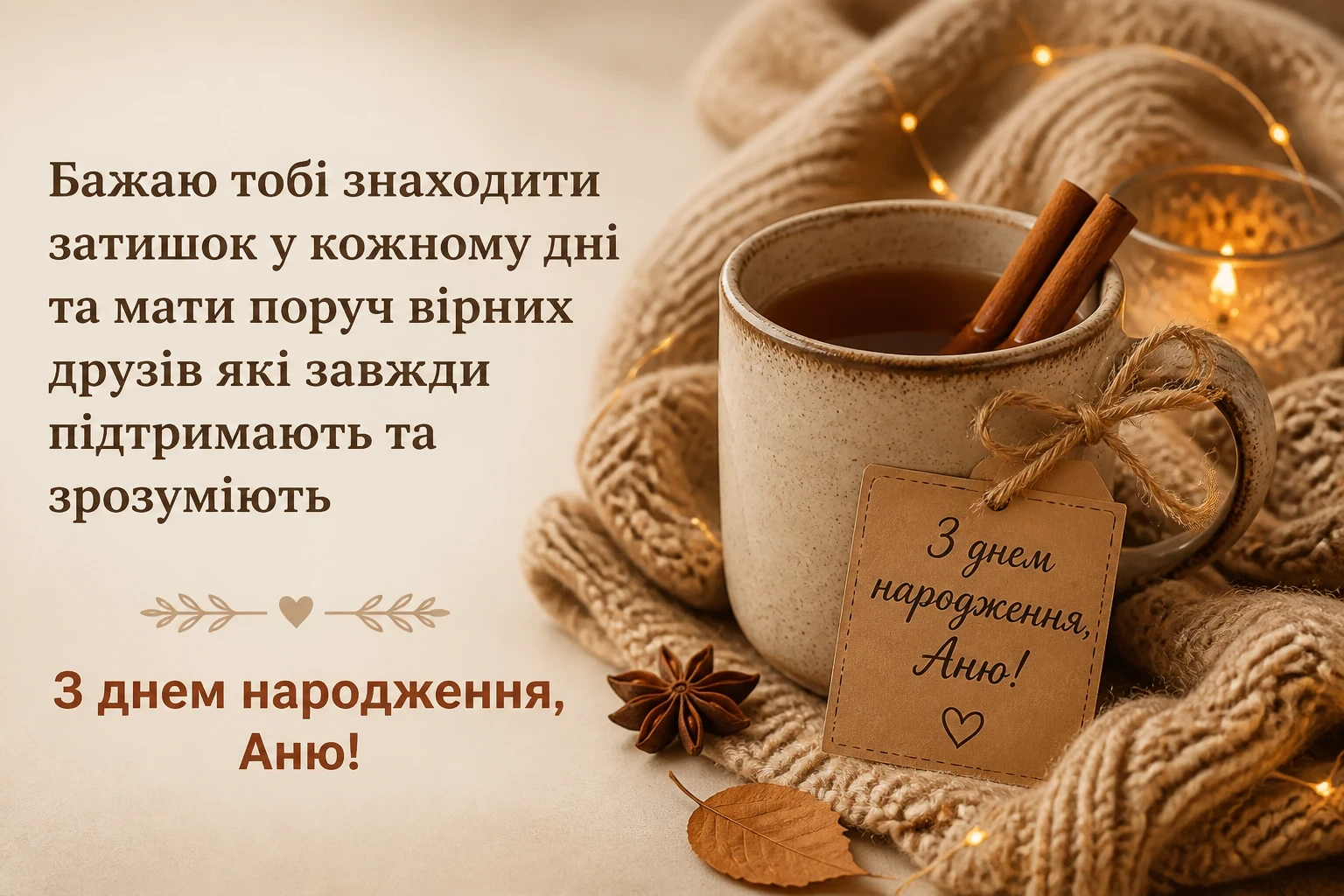 з днем народження аня в прозі