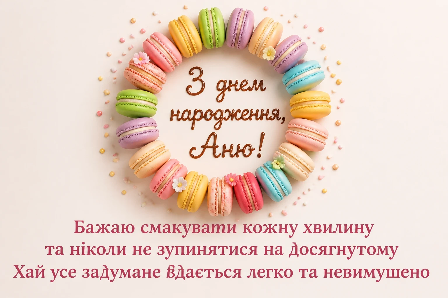 з днем народження аня в прозі