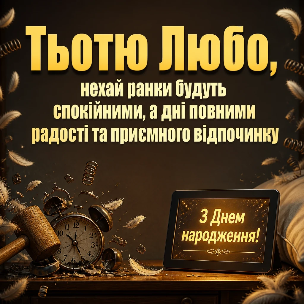 з днем народження тьотя люба