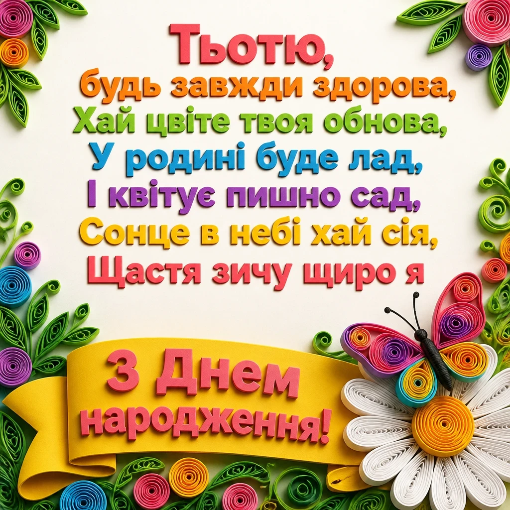 з днем народження тьотя люба