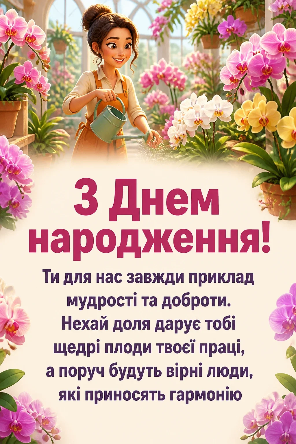 з днем народження тьотя люба
