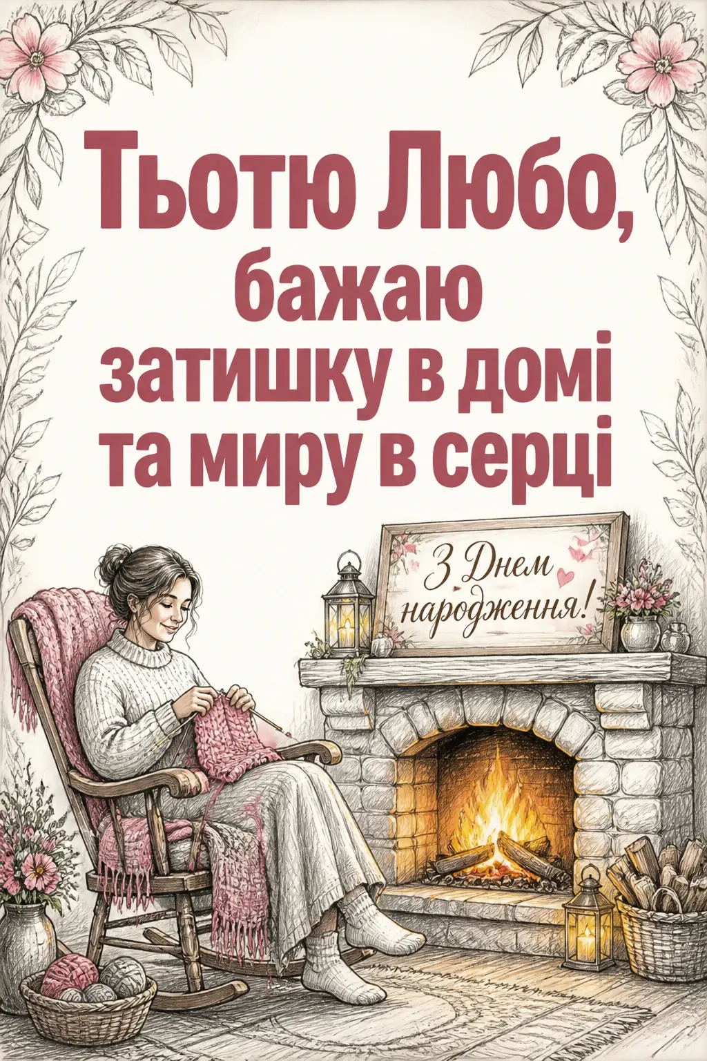 з днем народження тьотя люба
