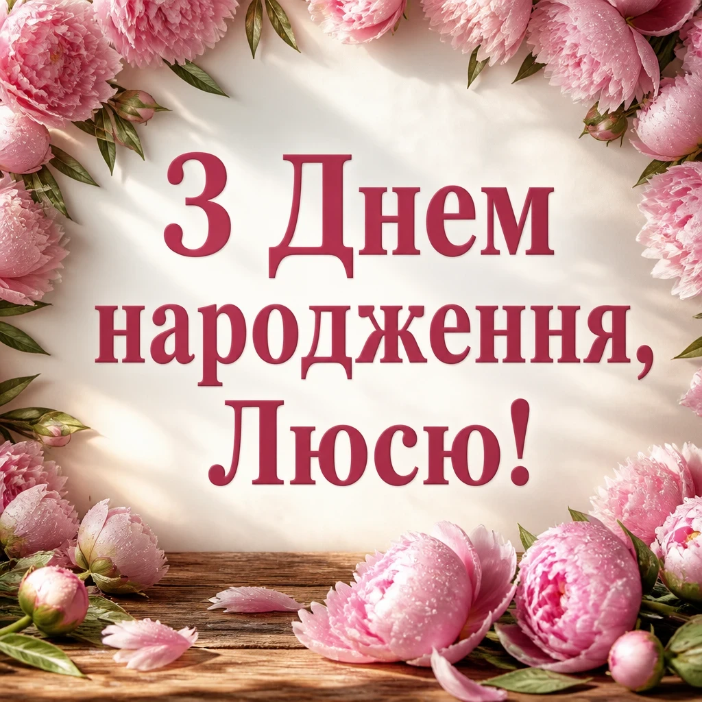 люся з днем народження