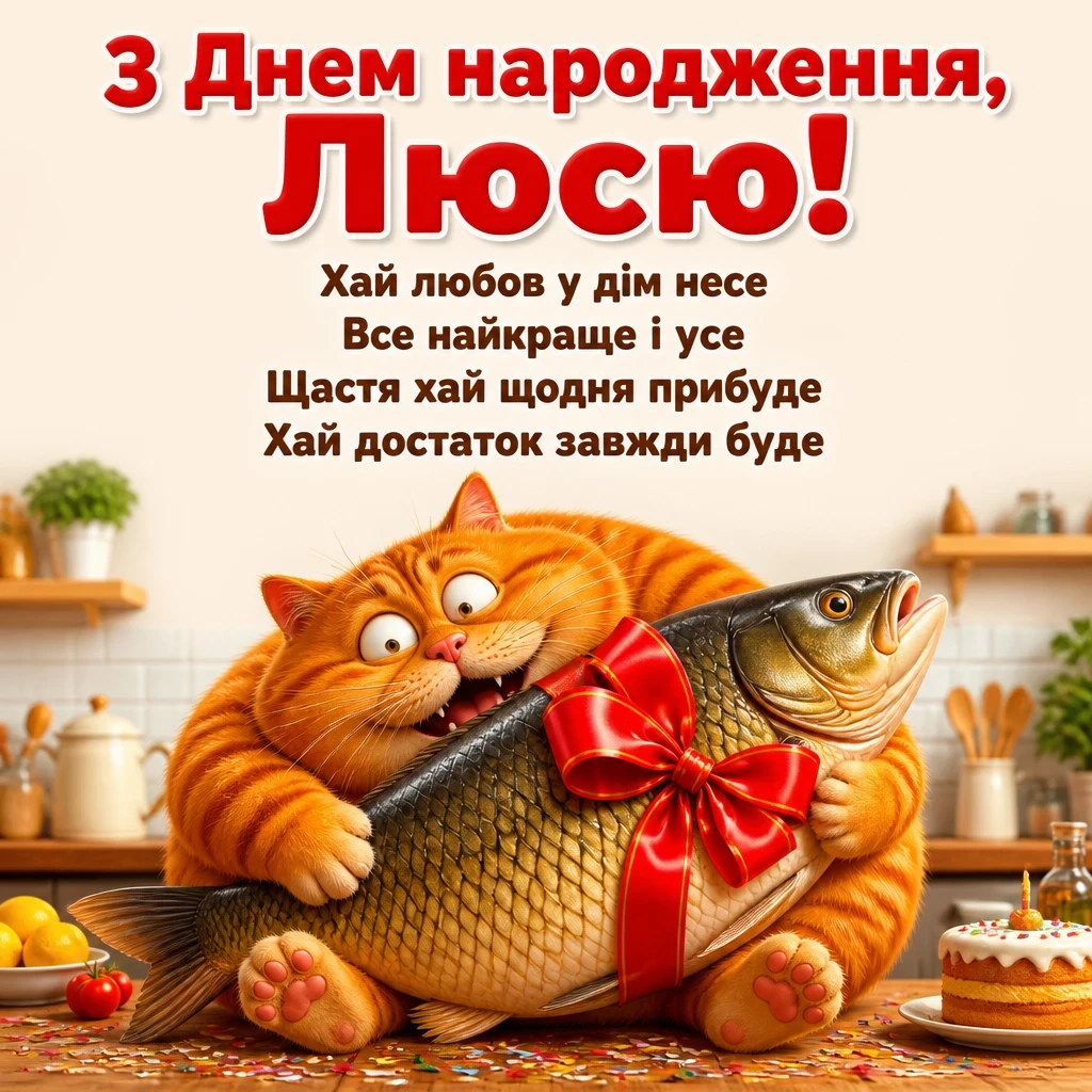 люся з днем народження