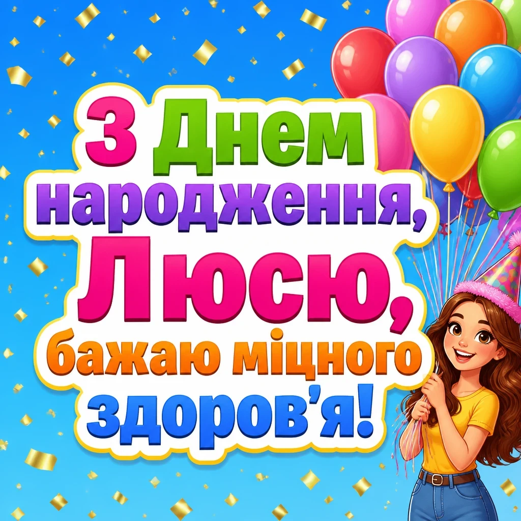 люся з днем народження