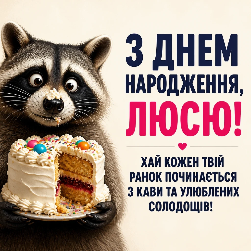 люся з днем народження