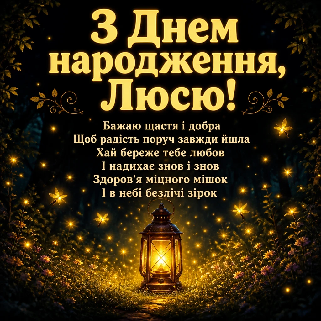 люся з днем народження