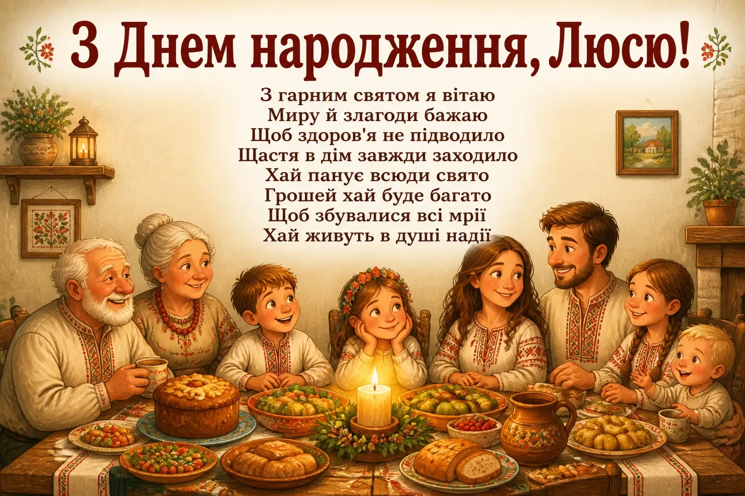 люся з днем народження