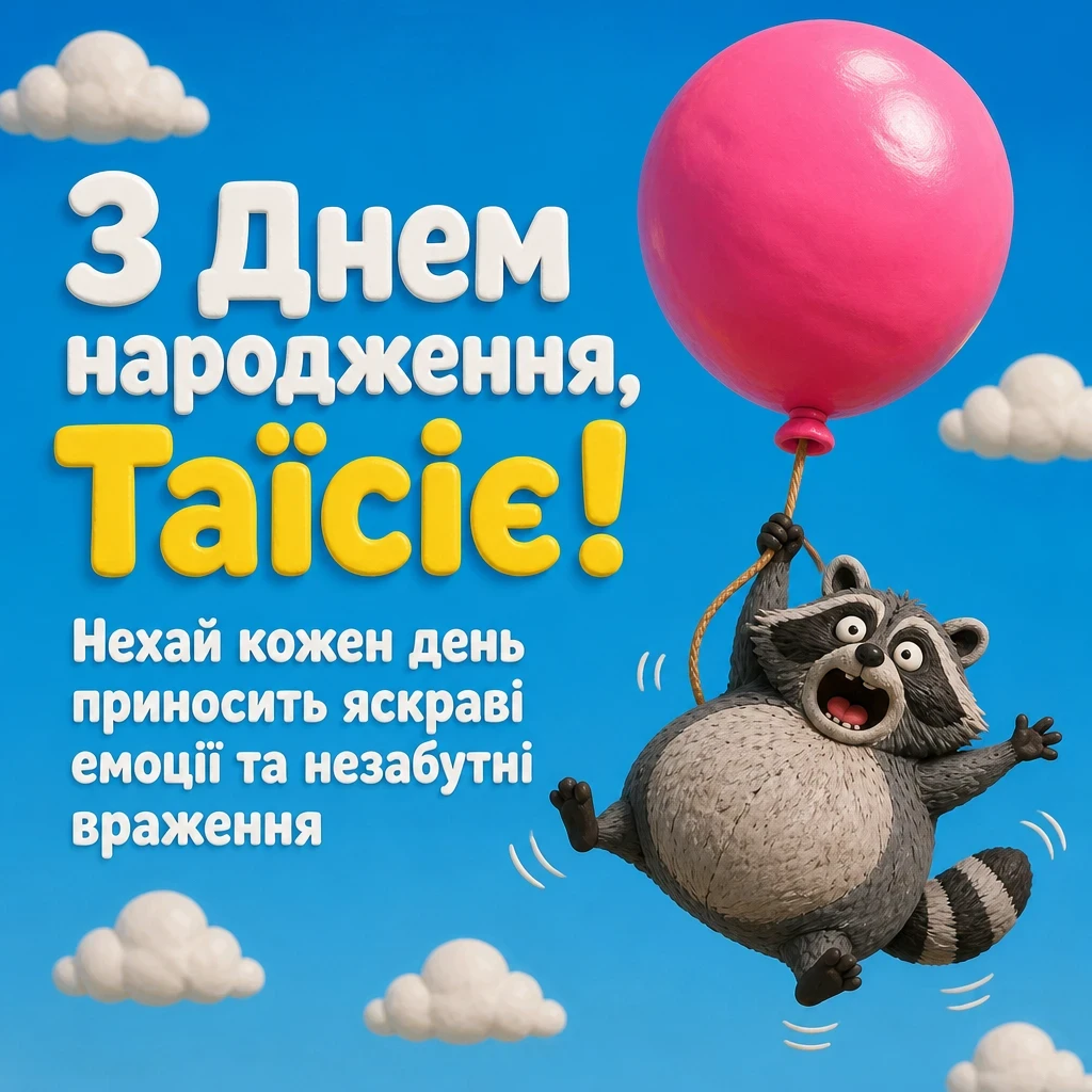 з днем народження таїсія