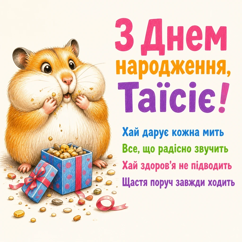 з днем народження таїсія