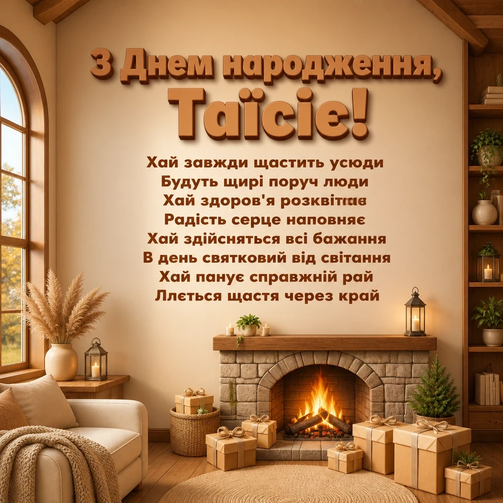 з днем народження таїсія