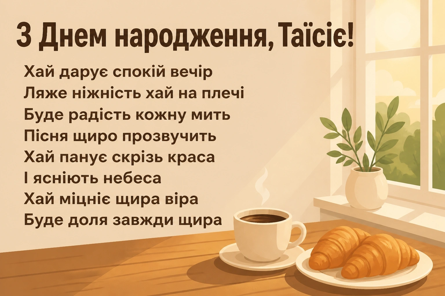 з днем народження таїсія