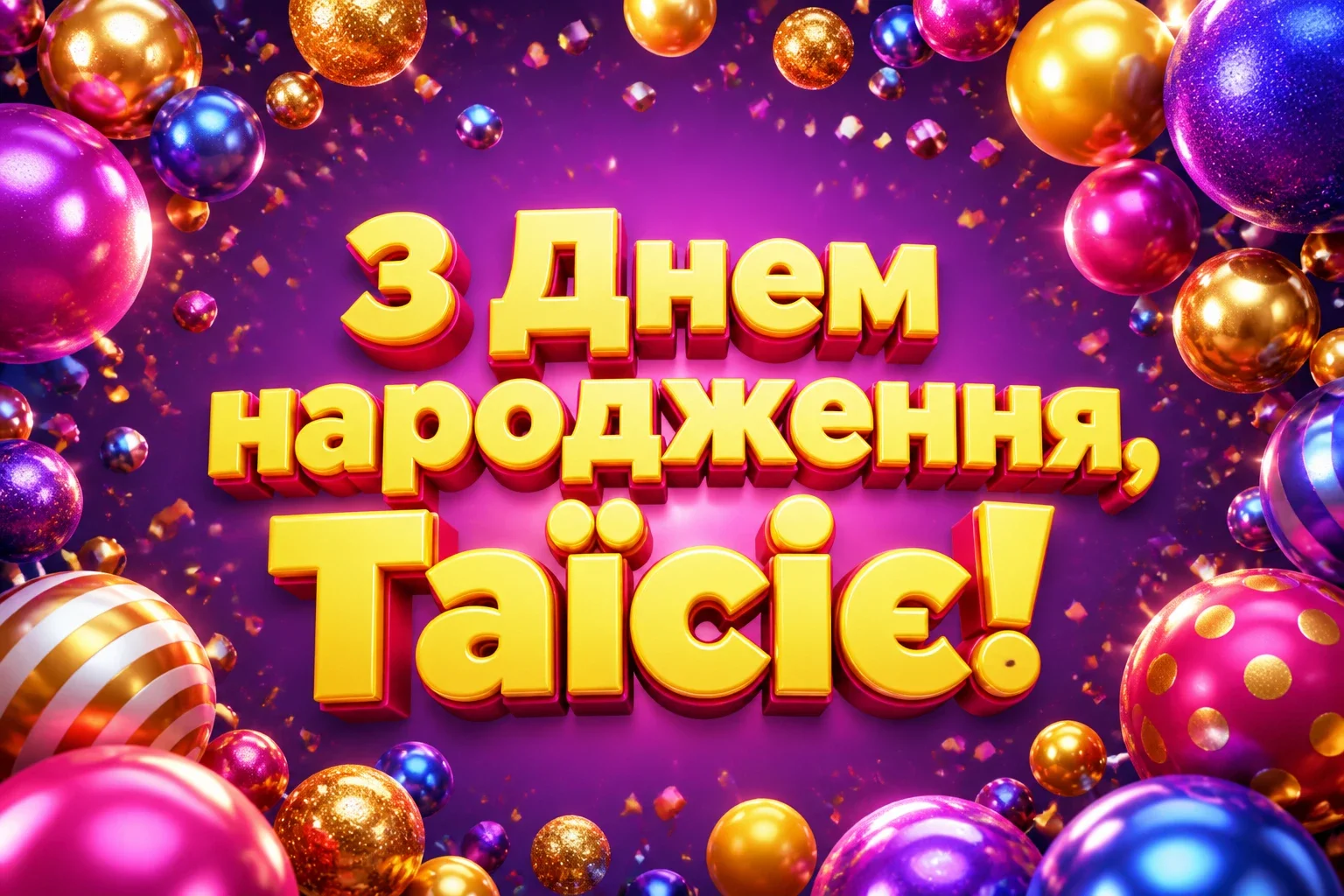з днем народження таїсія