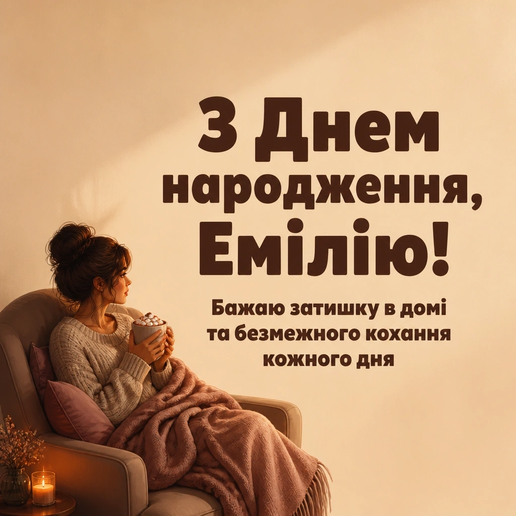 з днем народження емілія