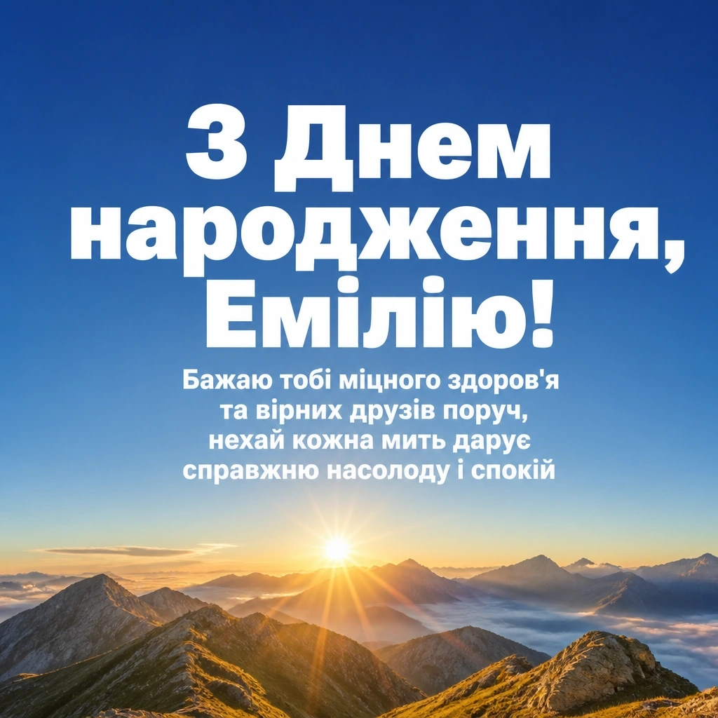 з днем народження емілія
