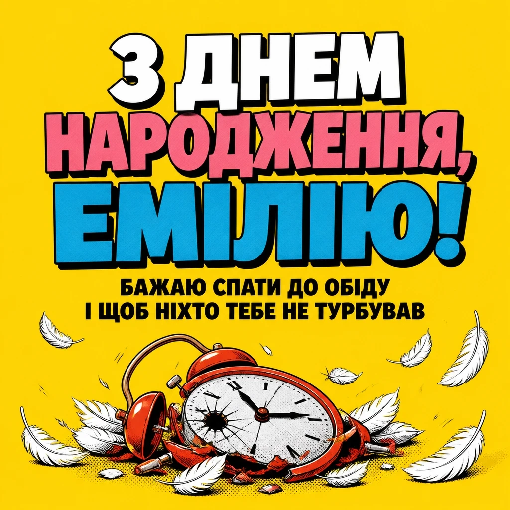 з днем народження емілія