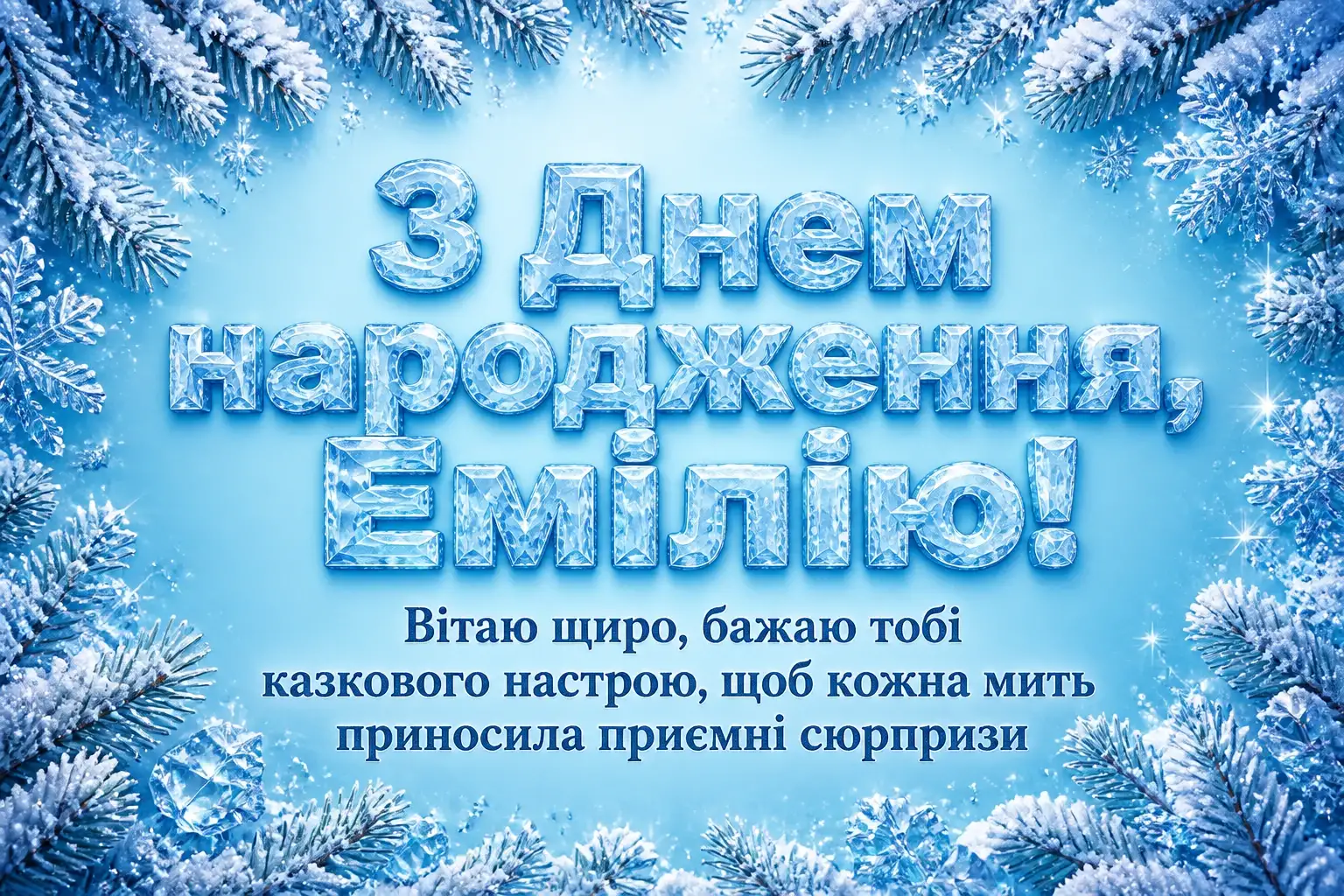 з днем народження емілія