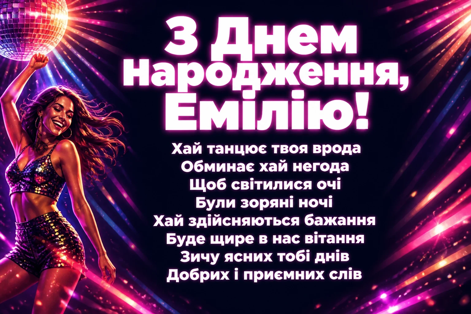 з днем народження емілія