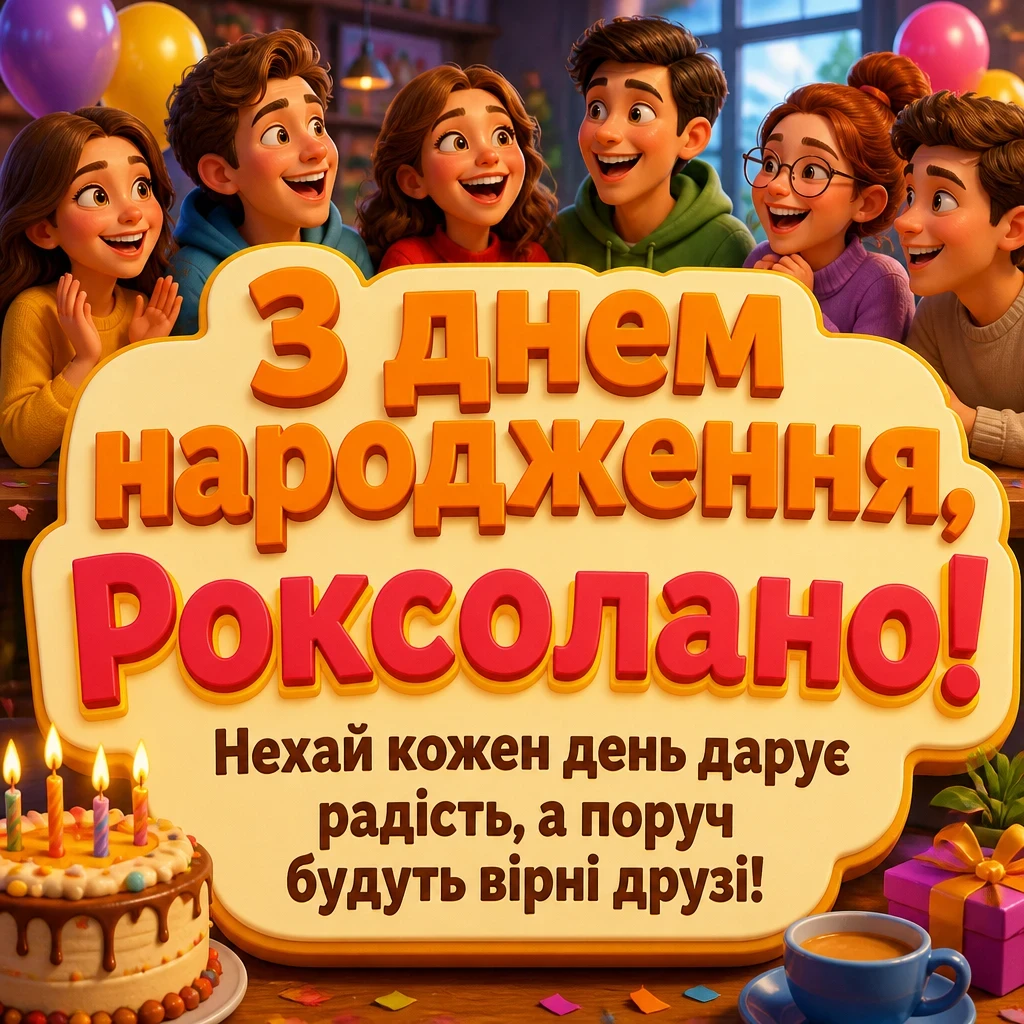 з днем народження роксолана з днем народження роксолана