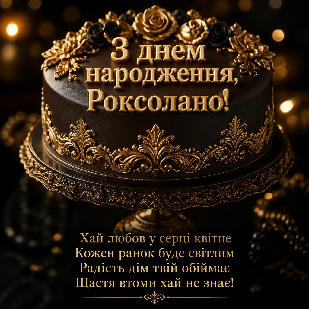 з днем народження роксолана з днем народження роксолана
