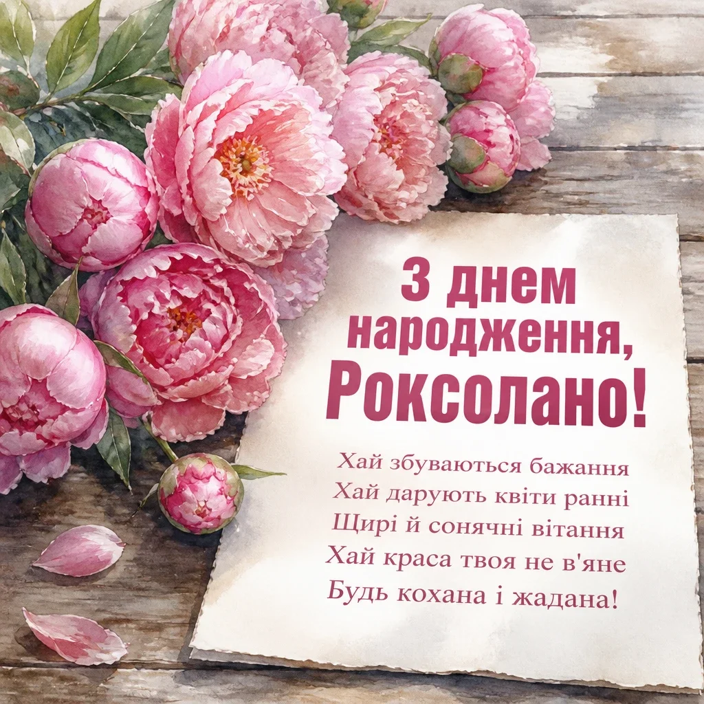 з днем народження роксолана з днем народження роксолана