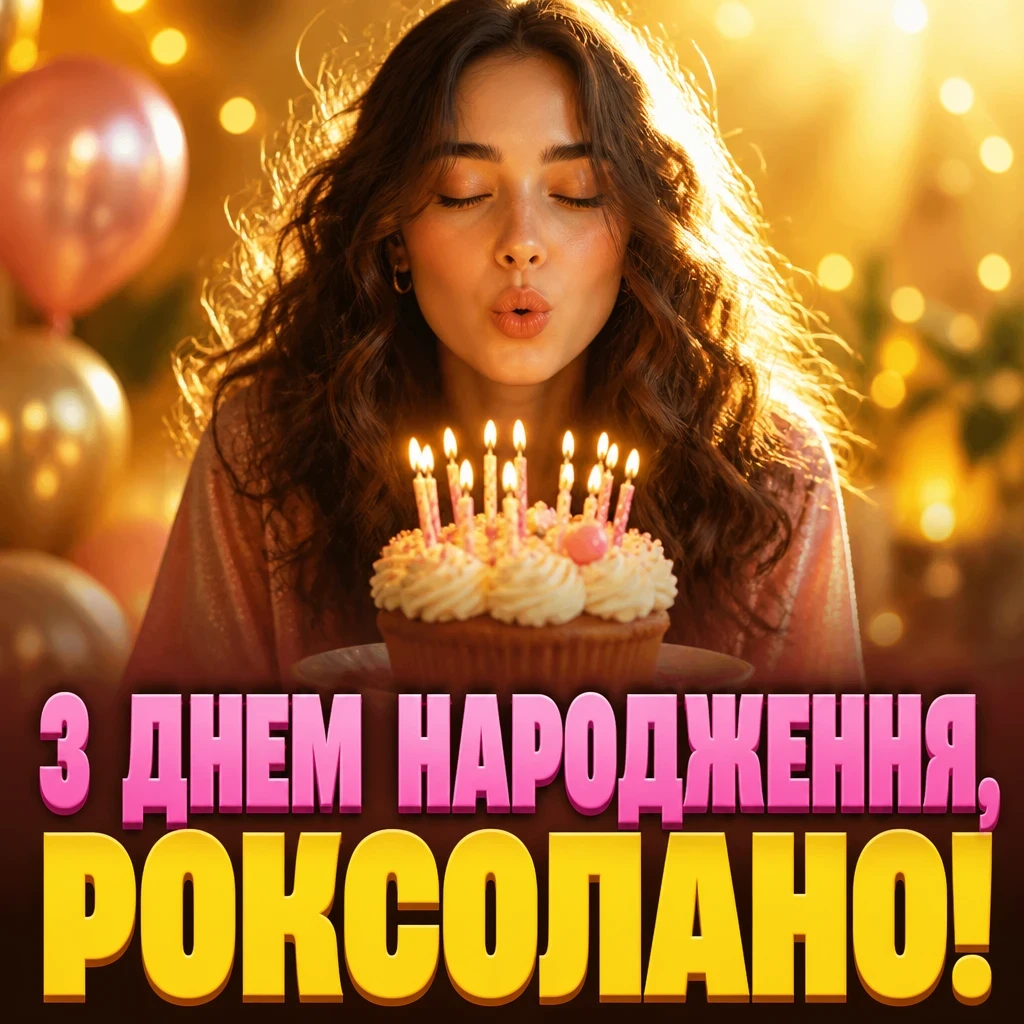 з днем народження роксолана з днем народження роксолана