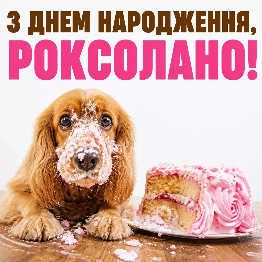 з днем народження роксолана з днем народження роксолана