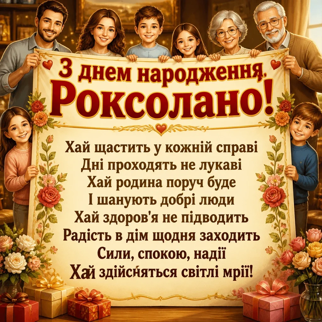 з днем народження роксолана з днем народження роксолана