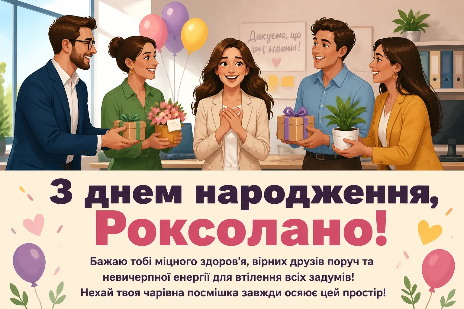 з днем народження роксолана з днем народження роксолана