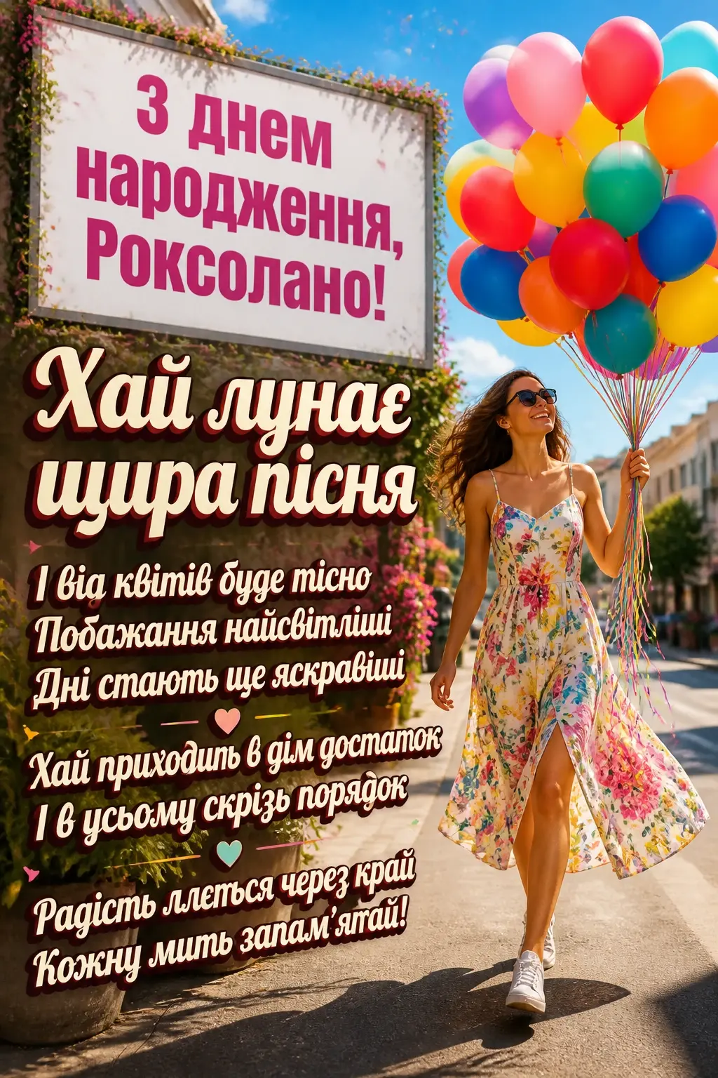 з днем народження роксолана з днем народження роксолана