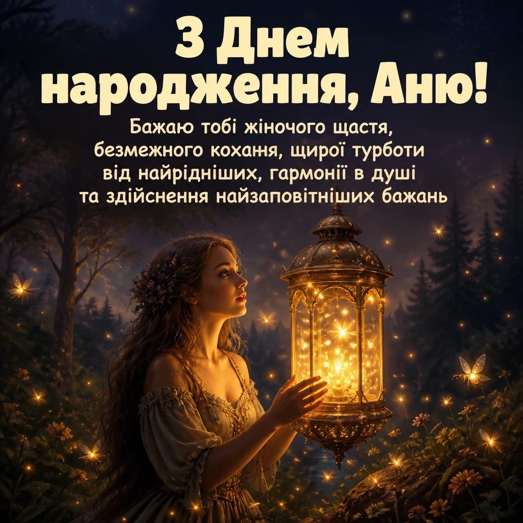 з днем народження, аня в прозі