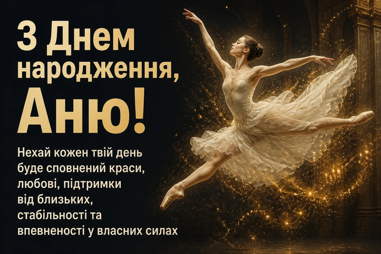 з днем народження, аня в прозі