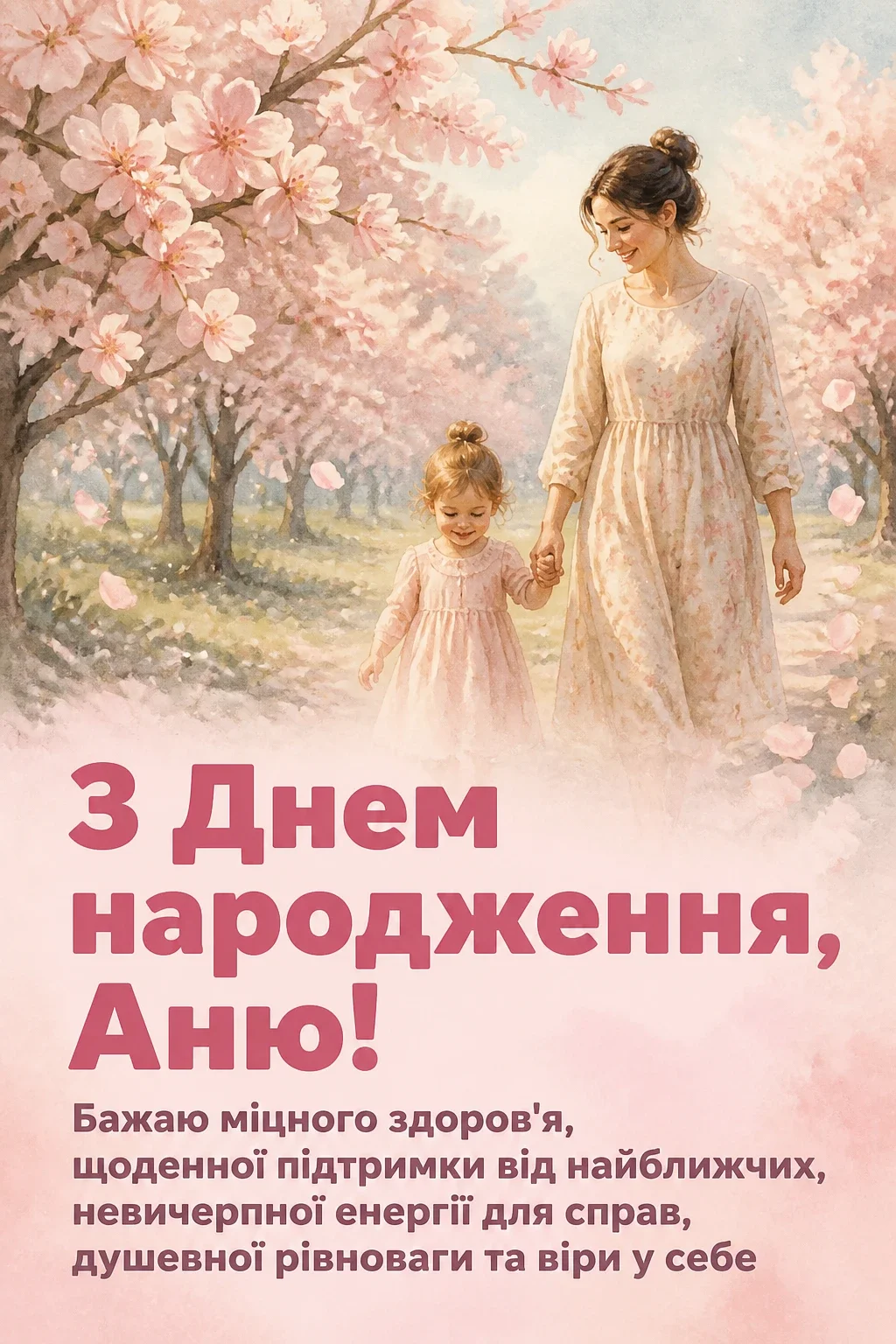 з днем народження, аня в прозі