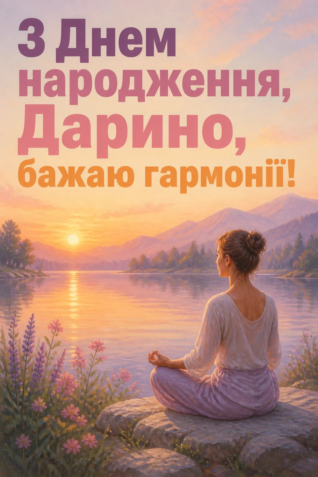 листівка з днем народження, дарина