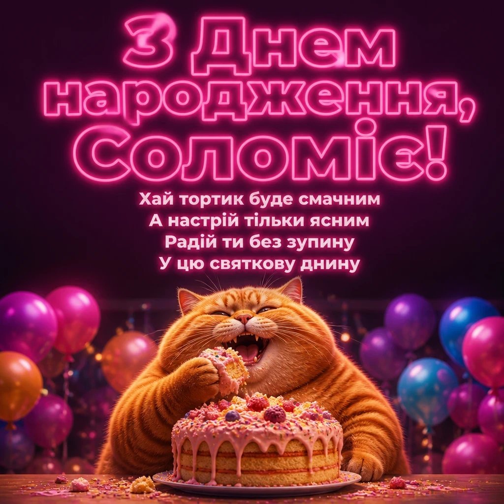 з днем народження соломія картинки