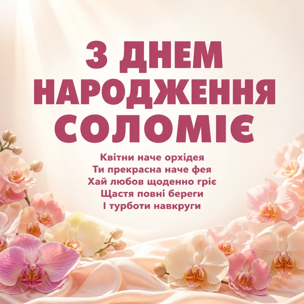 з днем народження соломія картинки