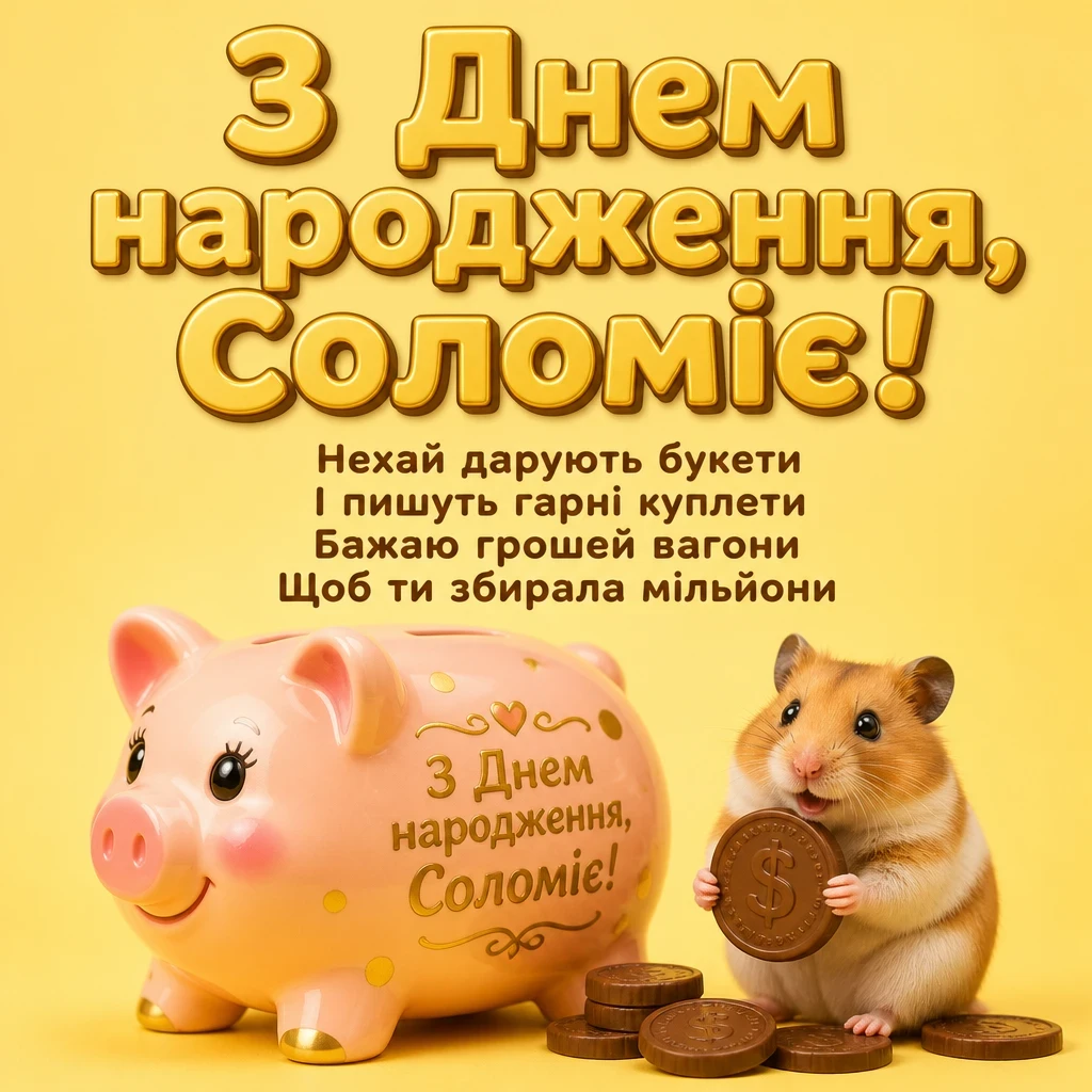 з днем народження соломія картинки