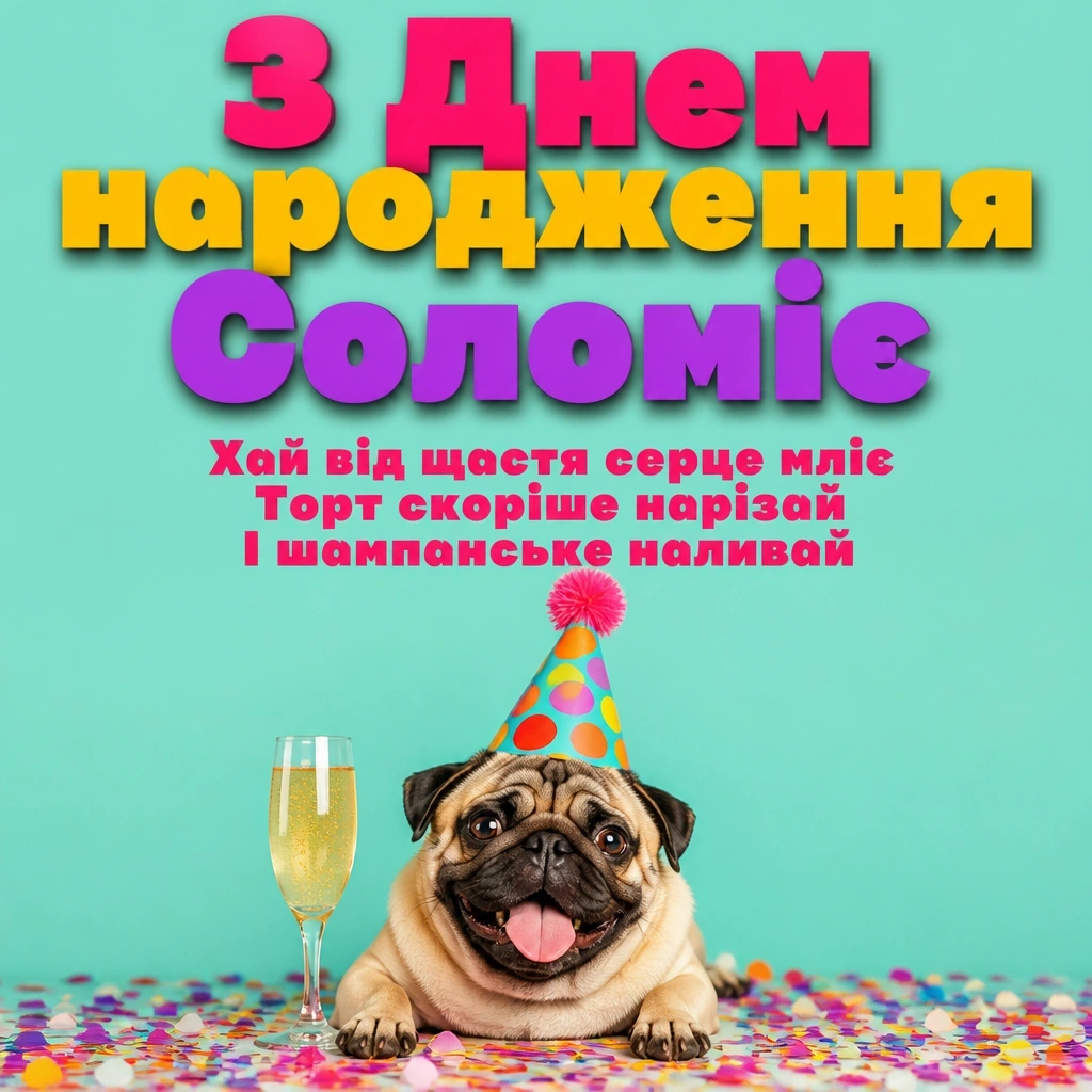 з днем народження соломія картинки