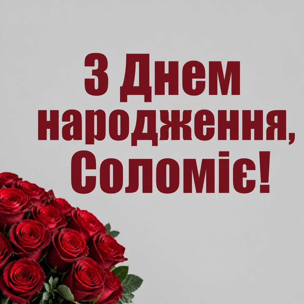 з днем народження соломія картинки