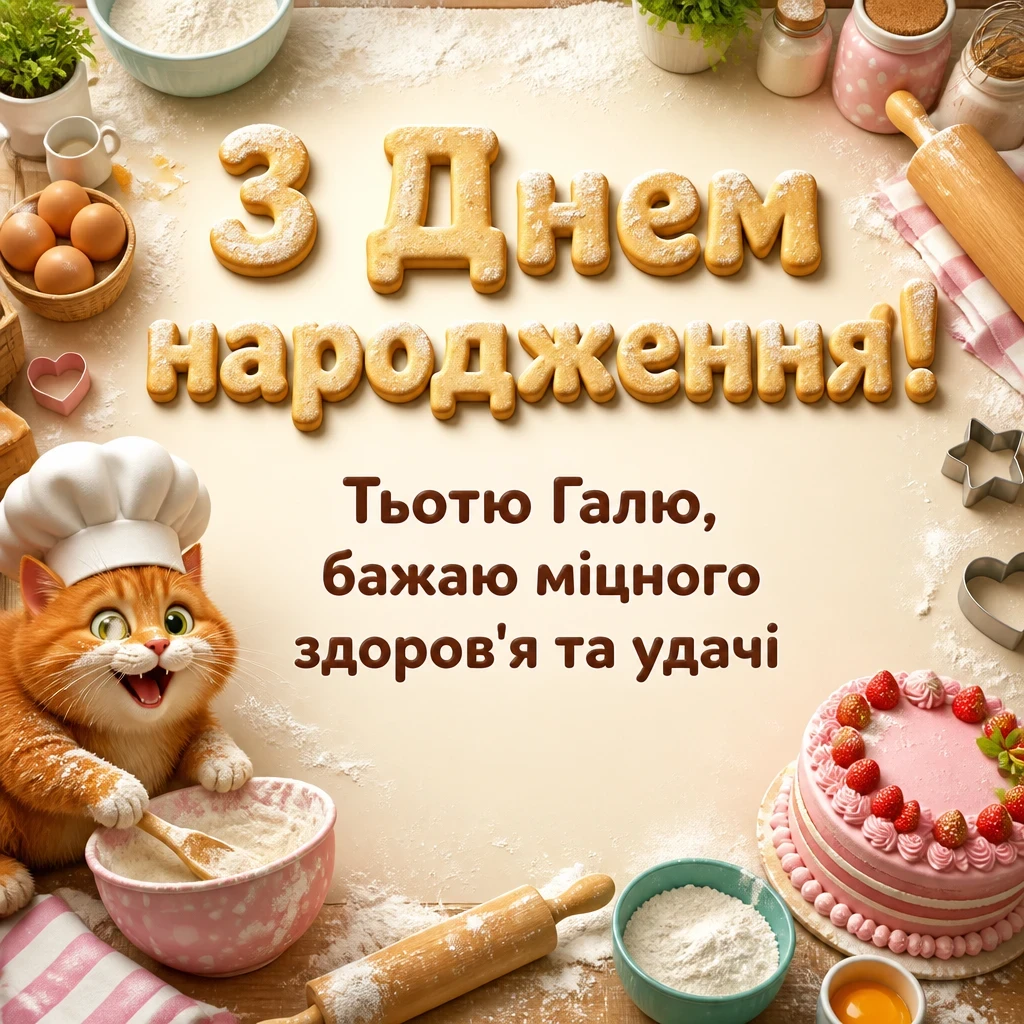 з днем народження тьотя галя