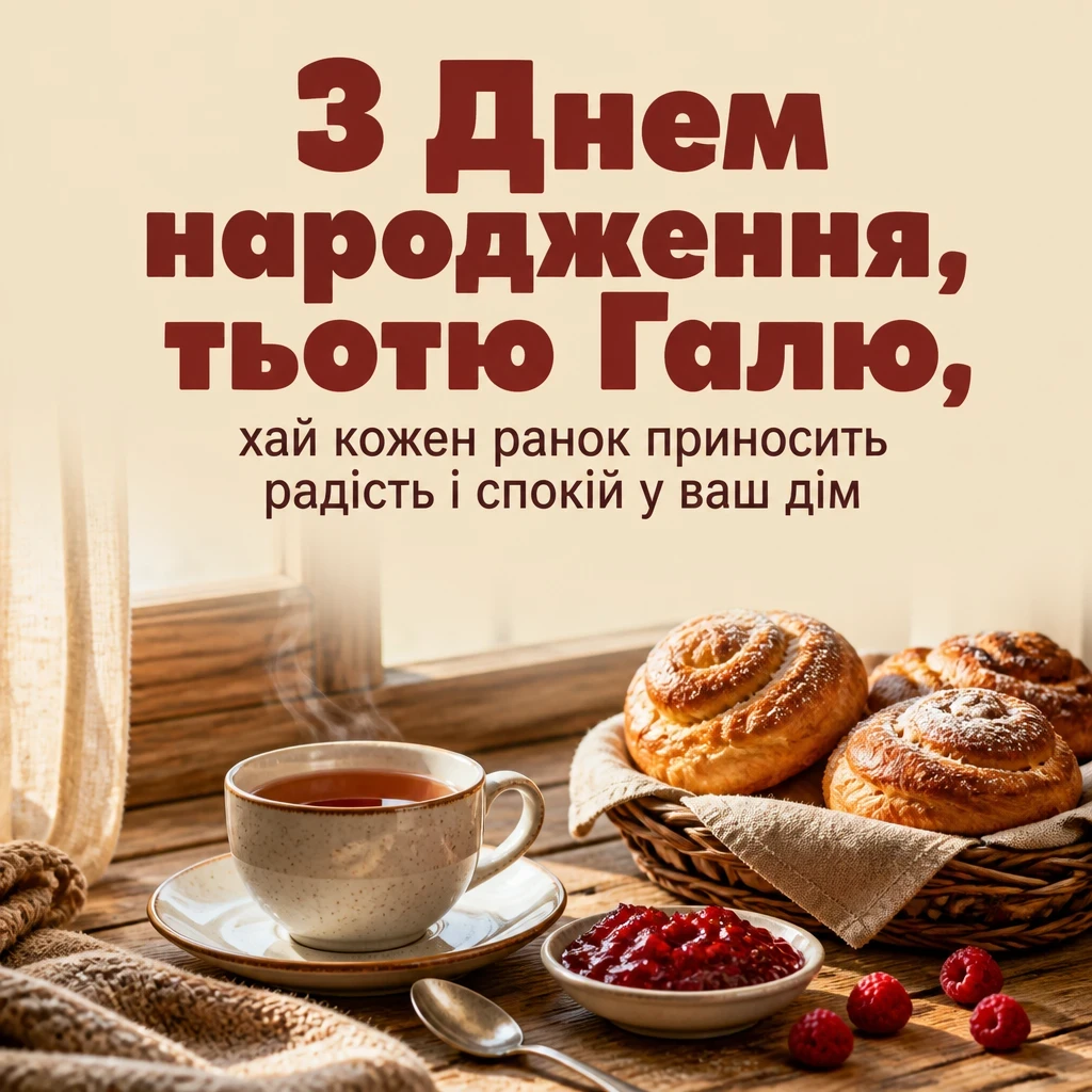 з днем народження тьотя галя
