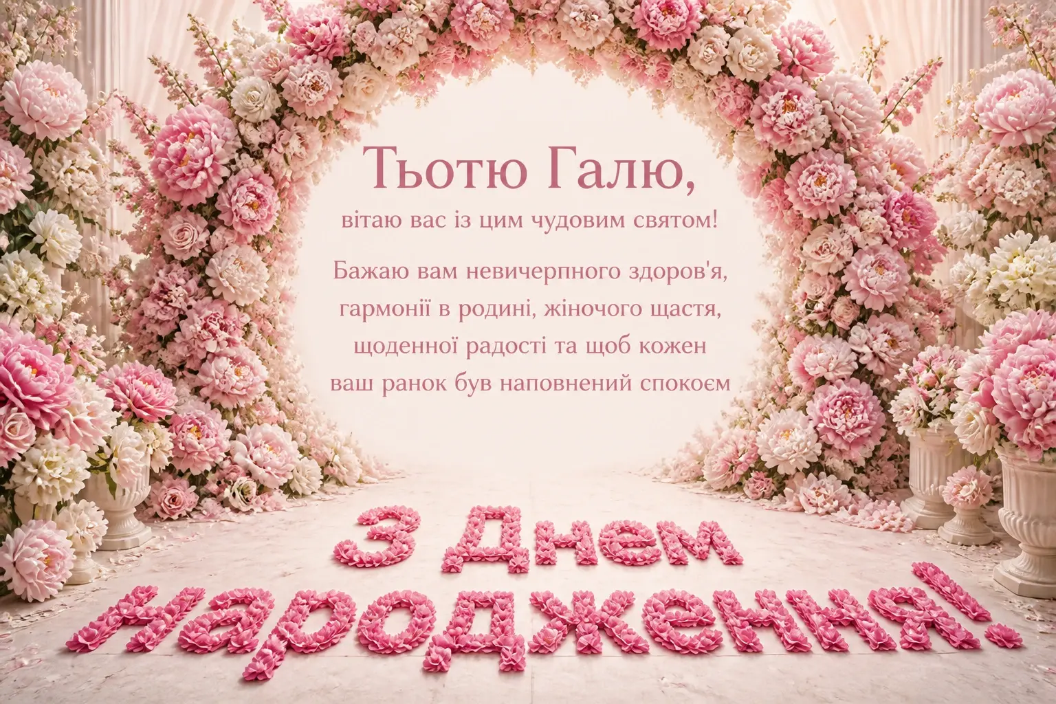 з днем народження тьотя галя
