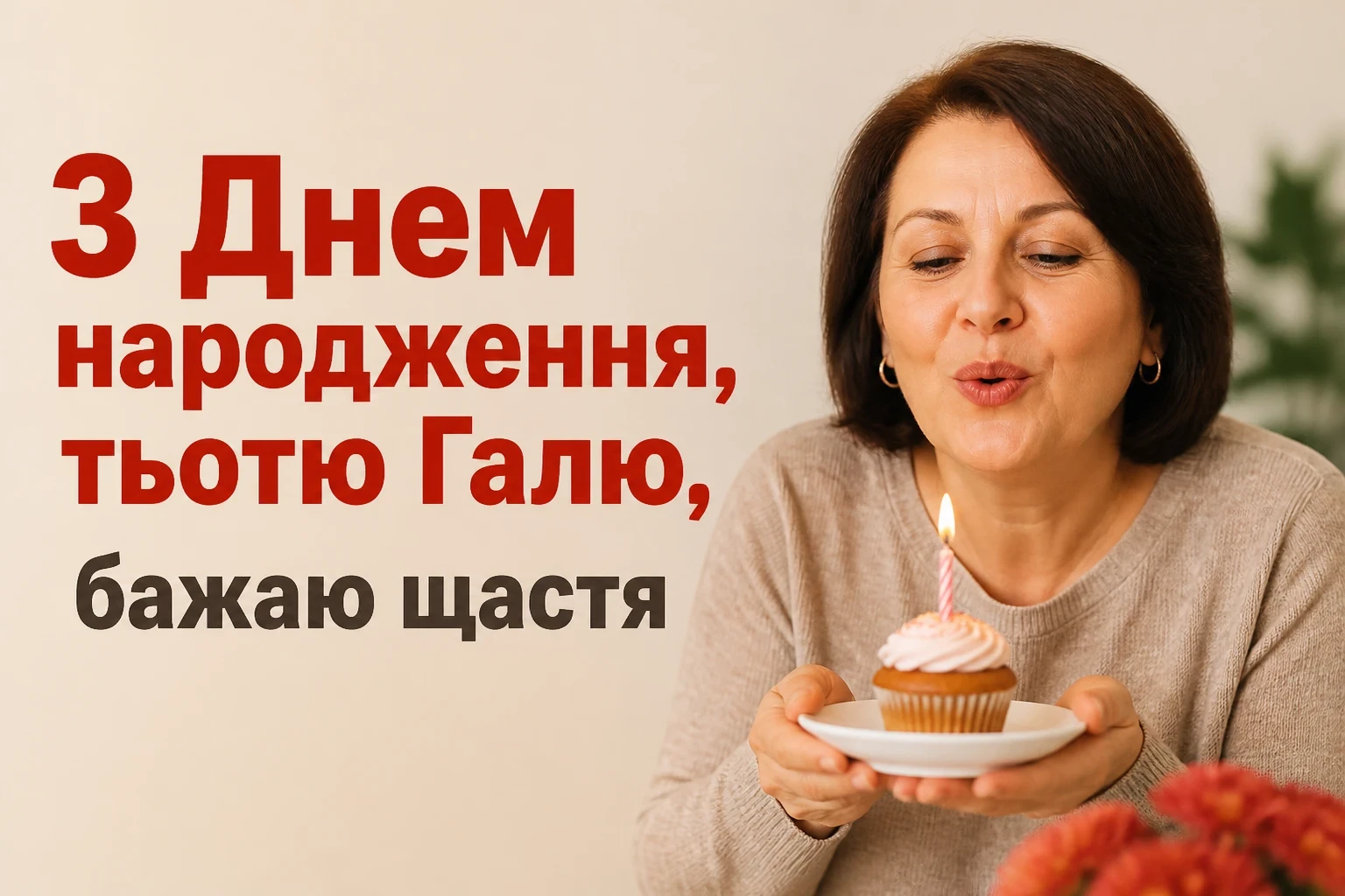 з днем народження тьотя галя