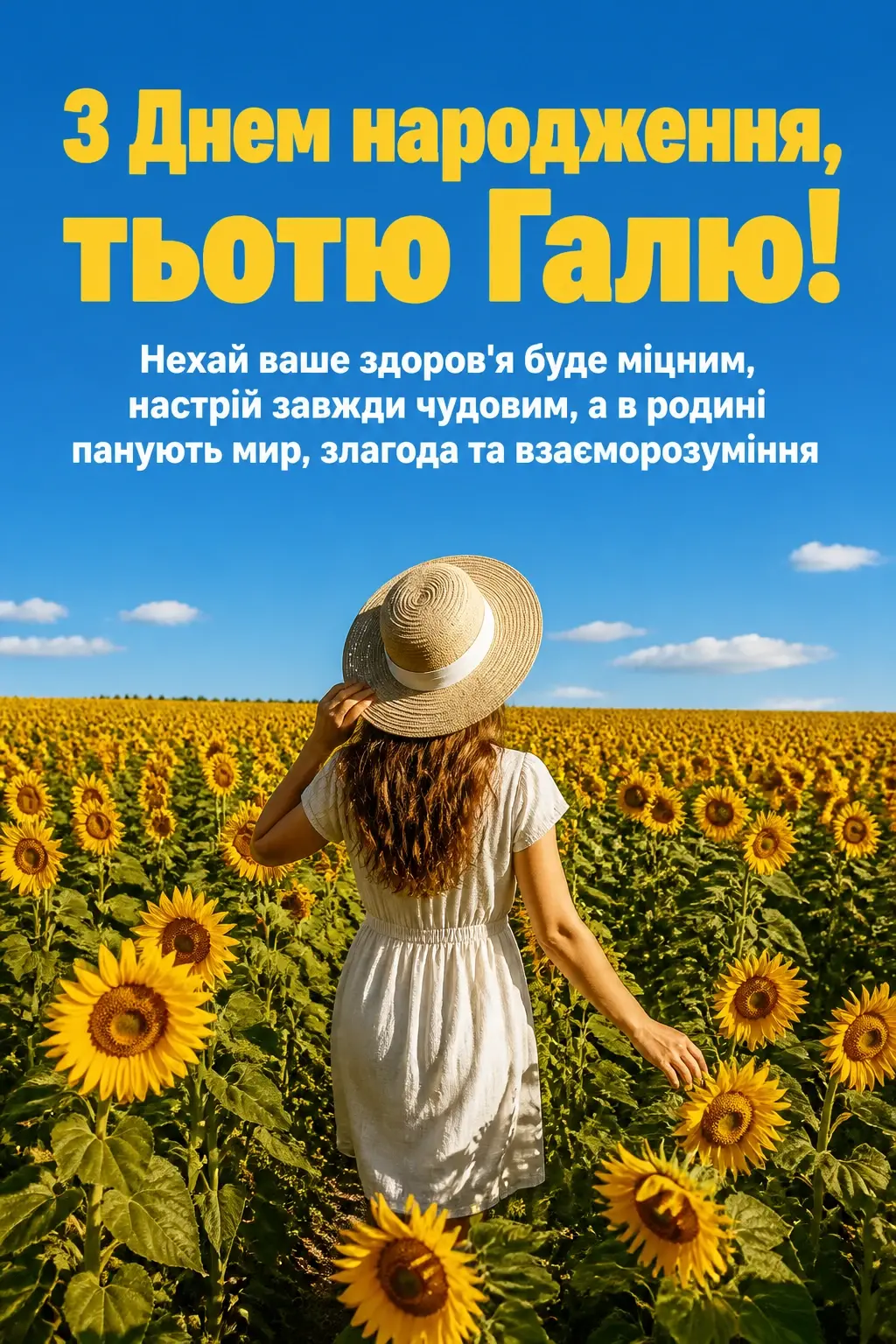 з днем народження тьотя галя
