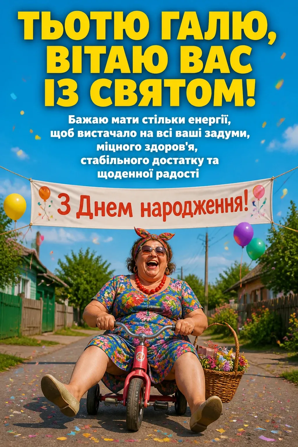 з днем народження тьотя галя